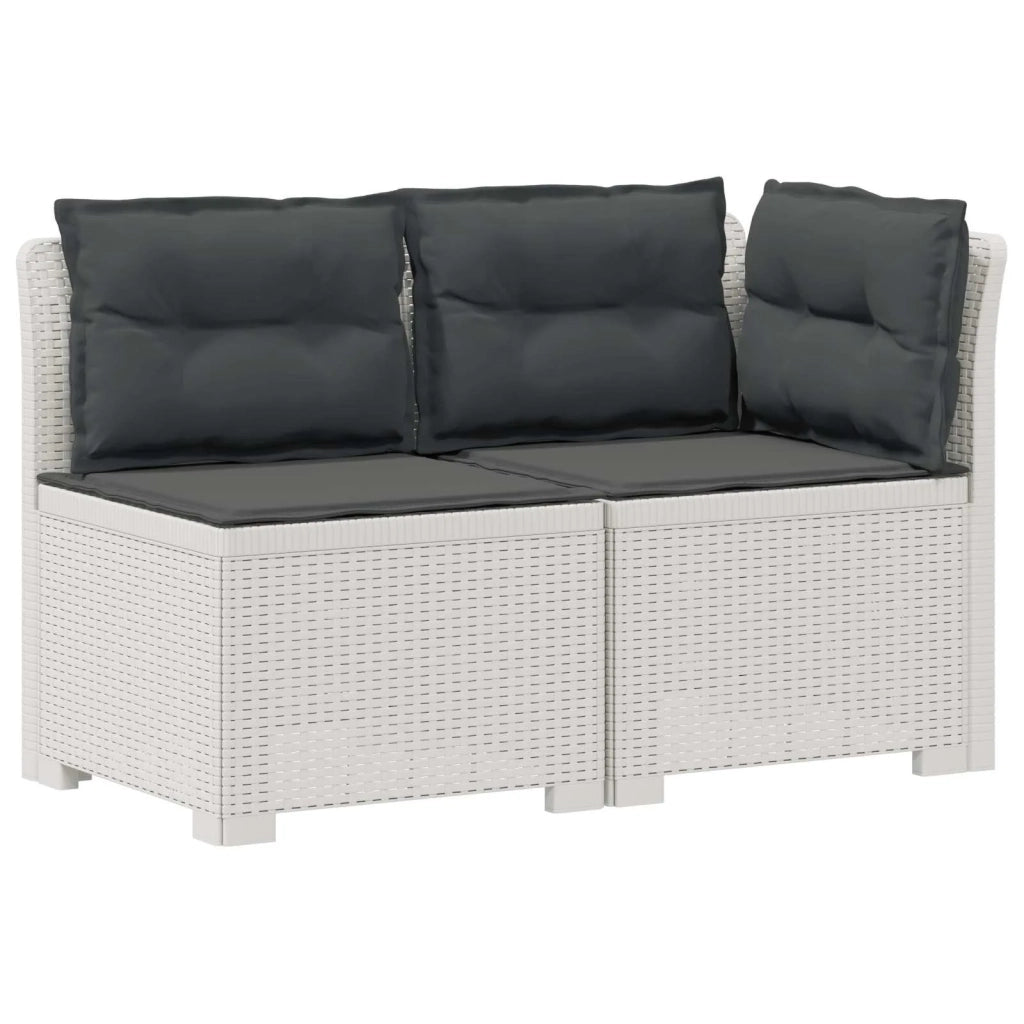 Divano da Giardino a 2 Posti con Cuscini Aspetto Rattan PP 8011949