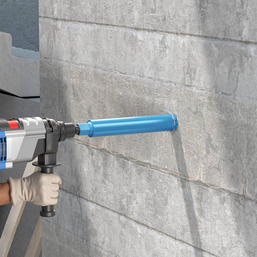 Punta diamantata per carotatrice Ø 67 mm, lunghezza 450 mm, UNC 1¼, ingranaggio a denti elicoidali, per carotaggio a umido, corona diamantata per calcestruzzo, pietra, granito