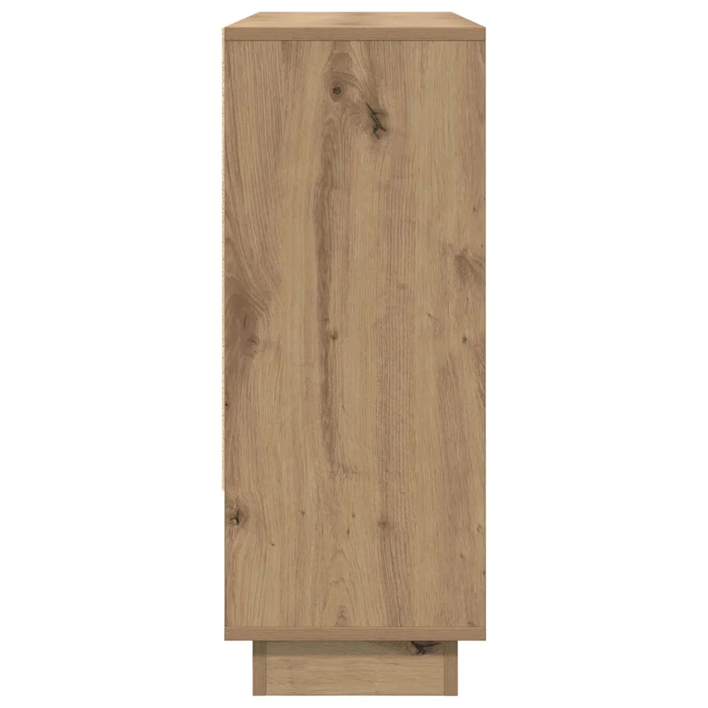 vidaXL Credenza rovere artigianale 97 x 29 x 75 cm Legno multistrato