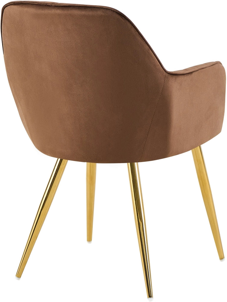Esszimmerstuhl Cheryl Samt gold