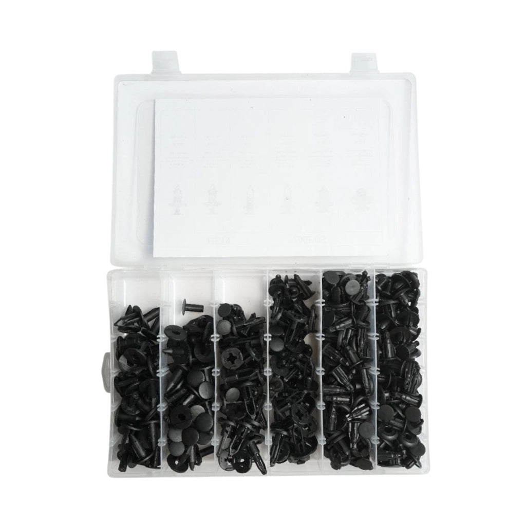Kit di clip in plastica universali per auto da 200 pezzi