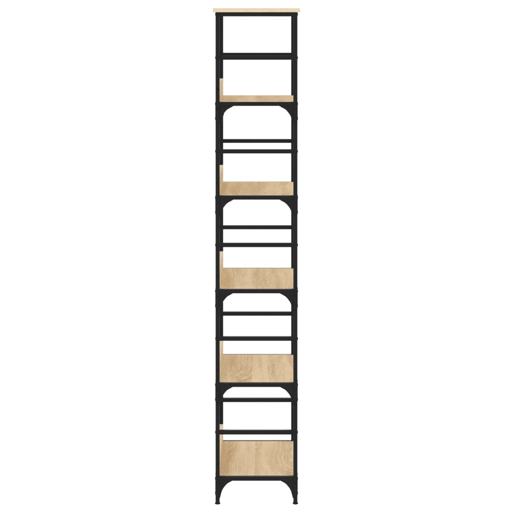 Libreria-Scaffale per Libri-Mobile di Stoccaggio Rovere Sonoma 50x33x188,5 cm Legno ingegnerizzato