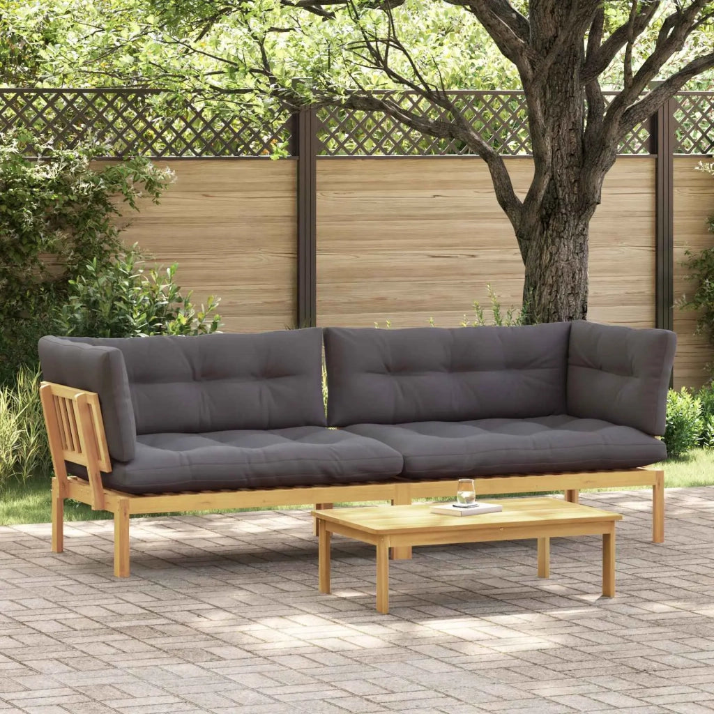 Unità di divano pallet da giardino 2 Pezzo