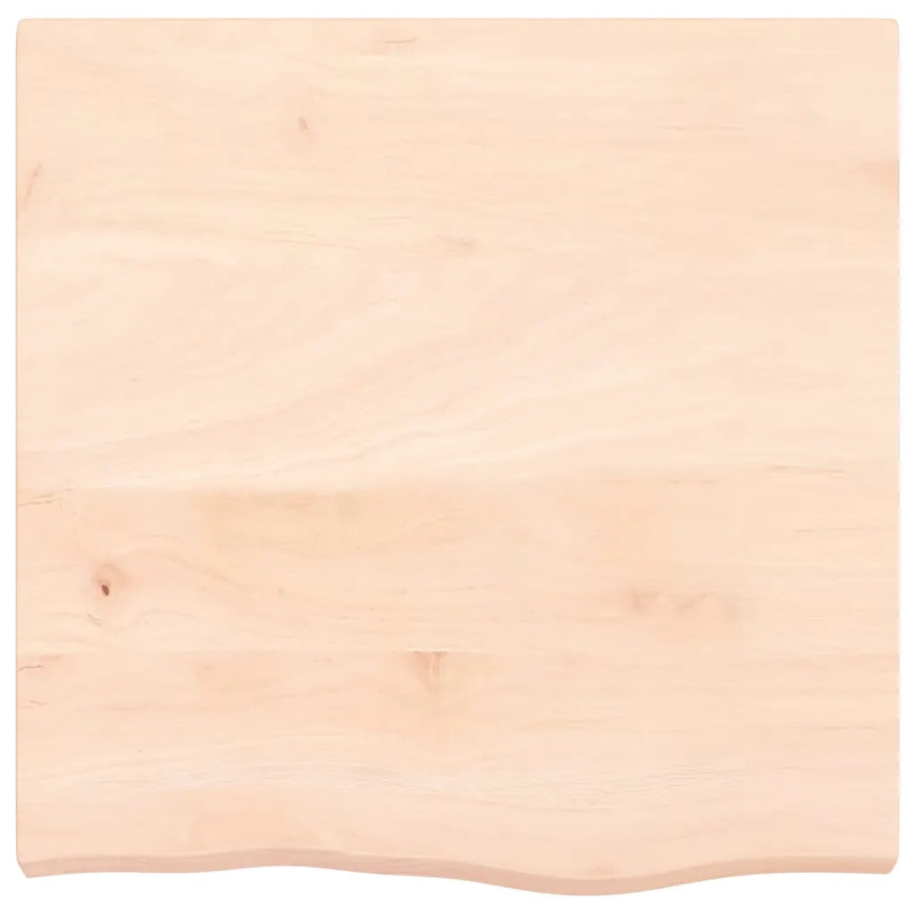 Piano per Tavolo 60x60x(2-6) cm in Rovere Massello Non Trattato 3156289