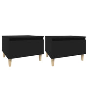 Tavolini 2 pz | Tavolo laterale Neri 50x46x35 cm in Legno Multistrato