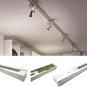 Trade Shop - Binario Led Monofasico Bianco Per Faretti Guida Track Fari A Led Cob 220v Metro -