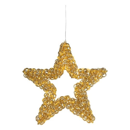 Decorazione luminosa natale amicasa 9493970 stella gold