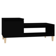 Tavolino da salotto | Tavolino da caff¨¨ | Tavolino da Soggiorno Nero 100x50x45 cm in Legno Multistrato
