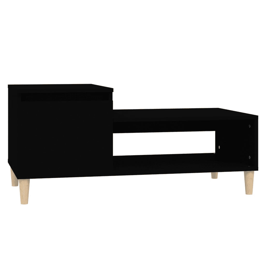 Tavolino da salotto | Tavolino da caff¨¨ | Tavolino da Soggiorno Nero 100x50x45 cm in Legno Multistrato