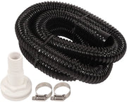 Kit per pompa di sentina con pompa a lente - Slang 1-1/8 pollici - 5 ft PVC - 2 Viti di fissaggio - Costruzione duratura - Set di pompa