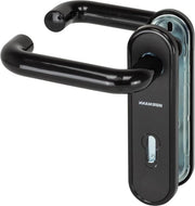 Serratura multifunzionale con piastra corta nera PPN - brandwerend - H8-5 / Quadro/MZ - 545970