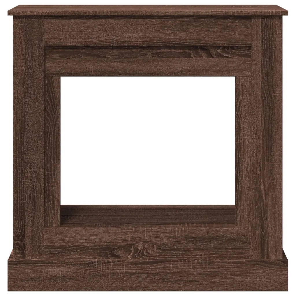 Cornice per Camino Rovere Marrone 90x30x90 cm in Truciolato 854595