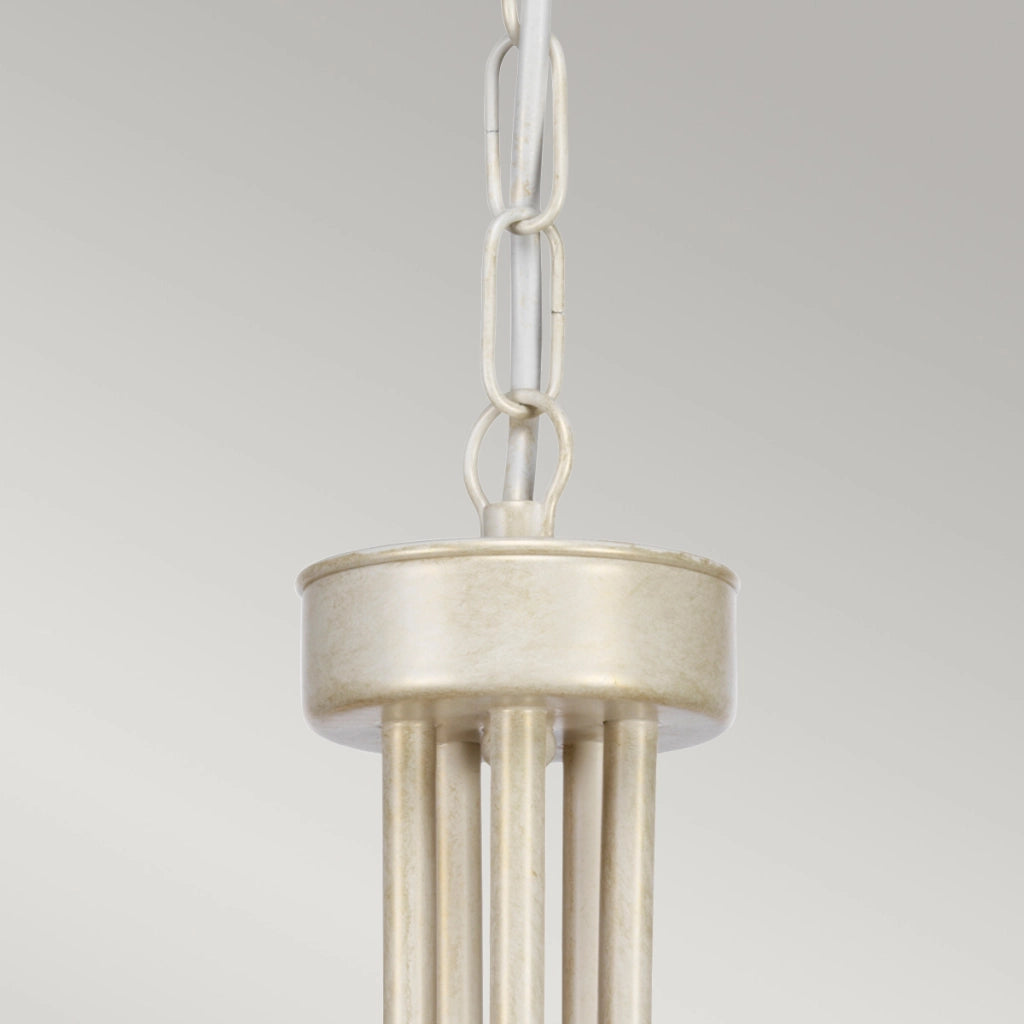 Lampadario Elstead Olivia avorio/oro patinato 5xE14 Ø47cm