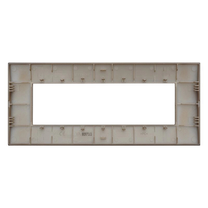 Placca Plastica Serie Venus 7P Colore Oro Compatibile Con Vimar Arke
