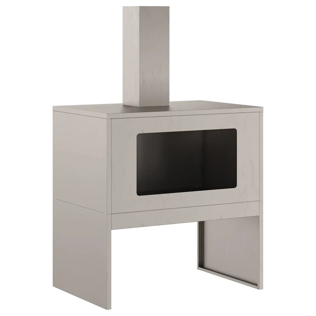 Focolare-Stufa-Camino Marrone 60 x 40 x 96 cm Acciaio