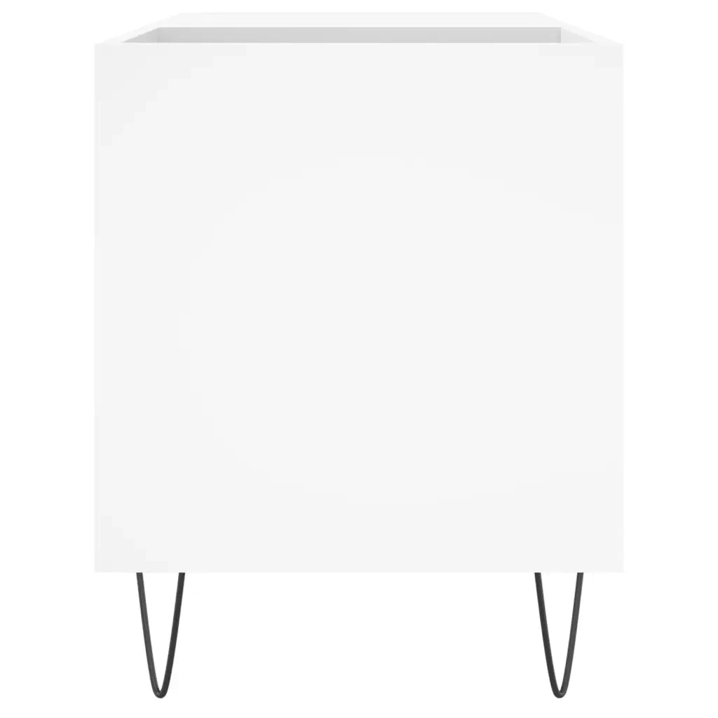 Mobile Porta Dischi Bianco 85x38x48 cm in Legno Multistrato