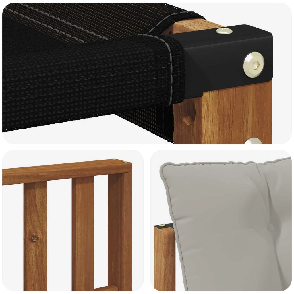 Set di divani da esterno 3 pcs Grigio Naturale e Chiaro 3369142