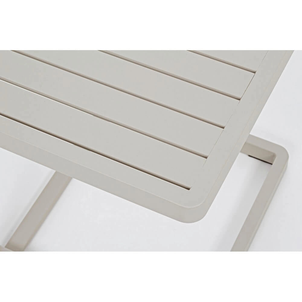 Set di 2 Tavolini da Esterno in Alluminio Verniciato 40x40x45 cm - STRONG