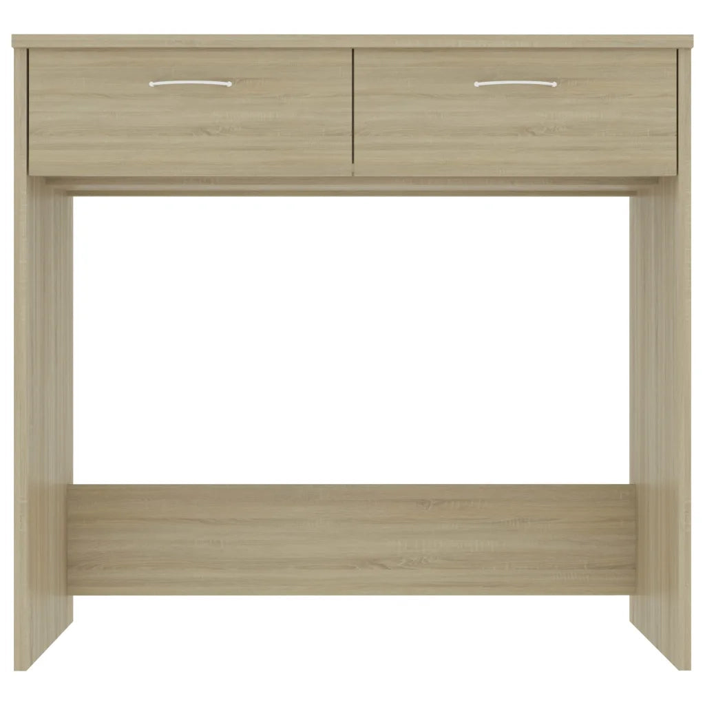 Scrivania-Scrivanie per ufficio e studio-Scrittoio Rovere Sonoma 80x40x75 cm in Legno Multistrato