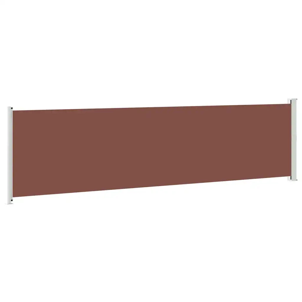 Tenda Laterale Retrattile per Patio 614x160 cm Marrone 313380