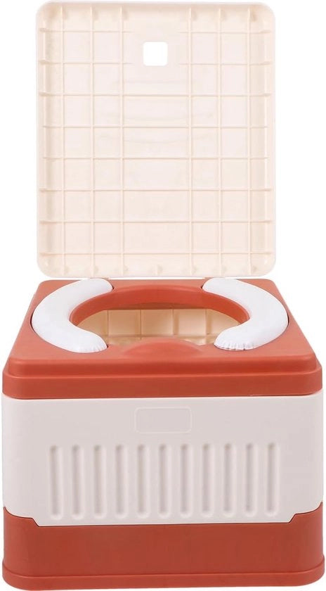 Campingtoilet portatile / toilet per viaggio - Bagaglio leggero e compatto in PP per uso all'aperto, adatto per adulti e bambini - Facile da trasportare