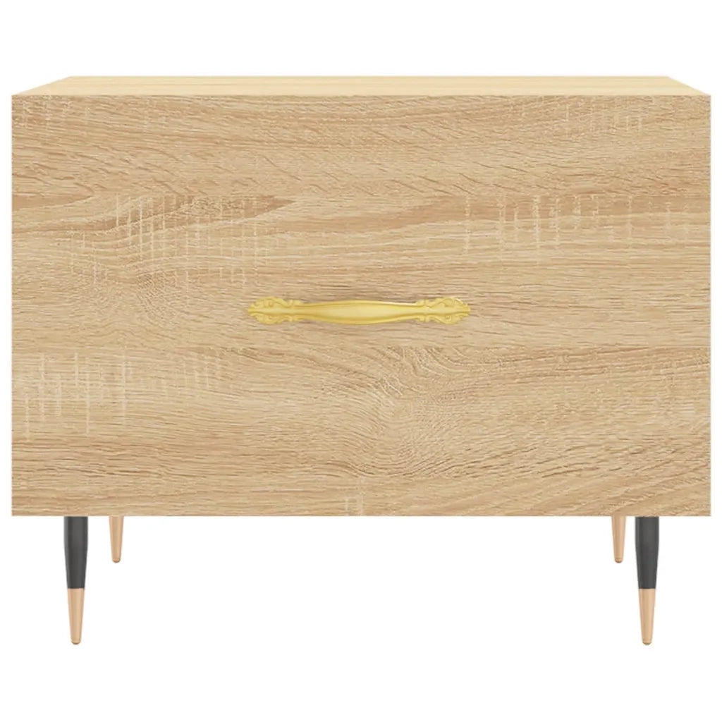 Tavolini Salotto 2pz Rovere Sonoma 50x50x40cm Legno Multistrato 829355