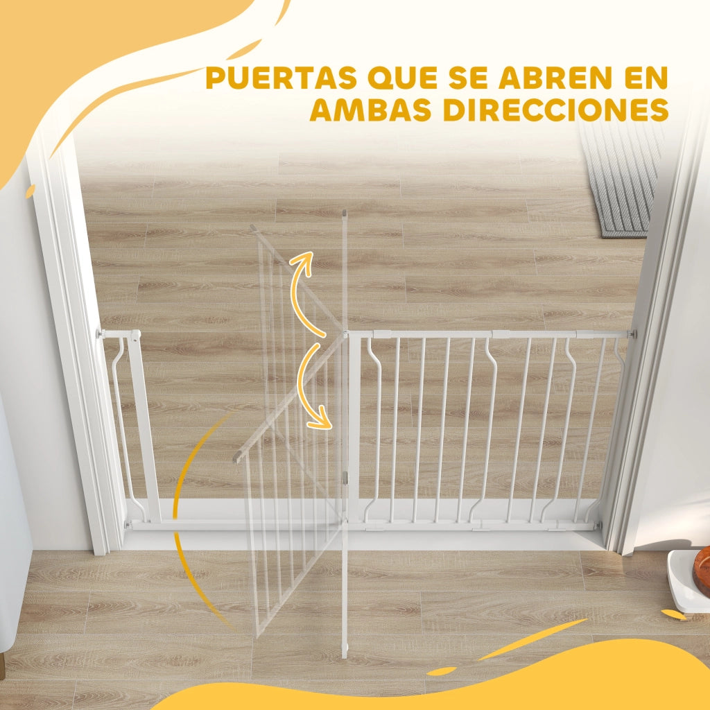 Barriera per Cani Estendibile ¨C Zephmum ¨C Bianco 75-145 cm