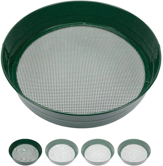 Tassa per giardino rotonda 33cm Ø - Molto robusta - Stivata - Resistente all'ossidazione - Adatta per terra, compost, ghiaia, semi