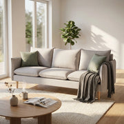 Divano 3 posti stile scandinavo in Tessuto cm 188x82x84 - LEO