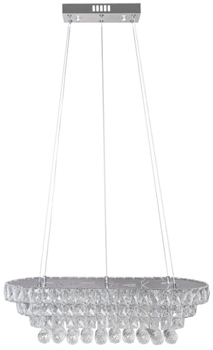 Lampada Da Soffitto Cristallo Led 102w Telecomando App417-cp