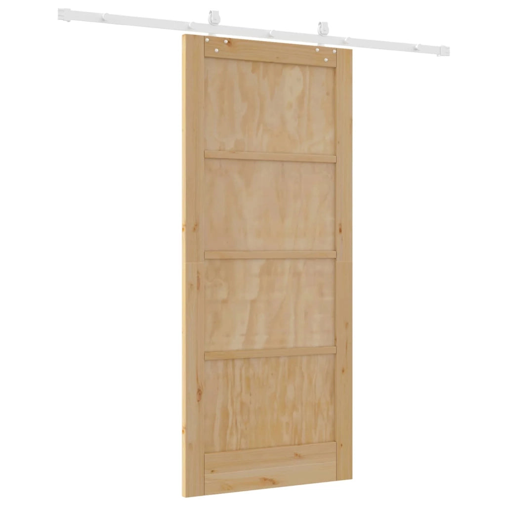 Porta scorrevole Naturale e Bianco 86 x 198,5 cm 3445537