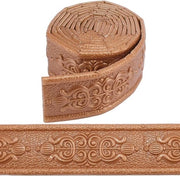Pannello di spessore 3D autoadesivo per decorazione di parete e cornice, impermeabile, con linee di cornice e finitura a sbalzo, da applicare con l'effetto "peel and stick", misura 90,5x2,4 cm.