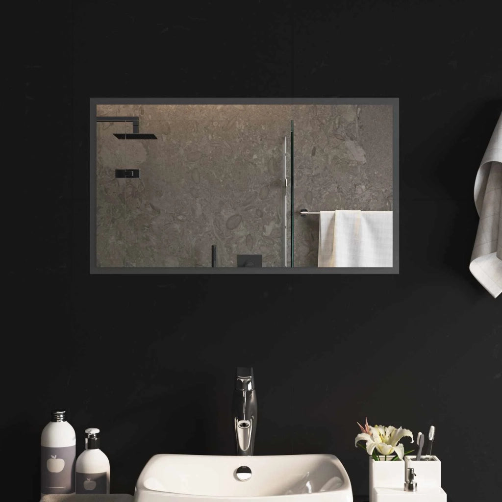Specchio da bagno LED Trasparente 70 x 40 cm vetro temperato 42045814