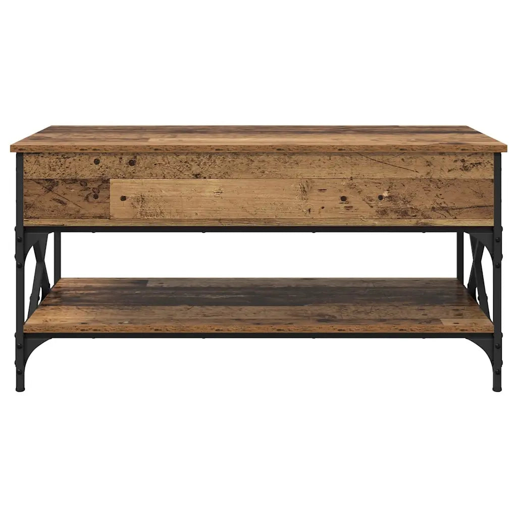 Tavolino da Salotto-Tavolino da soggiorno-Tavolo Legno vecchio 100 x 50 x 50 cm