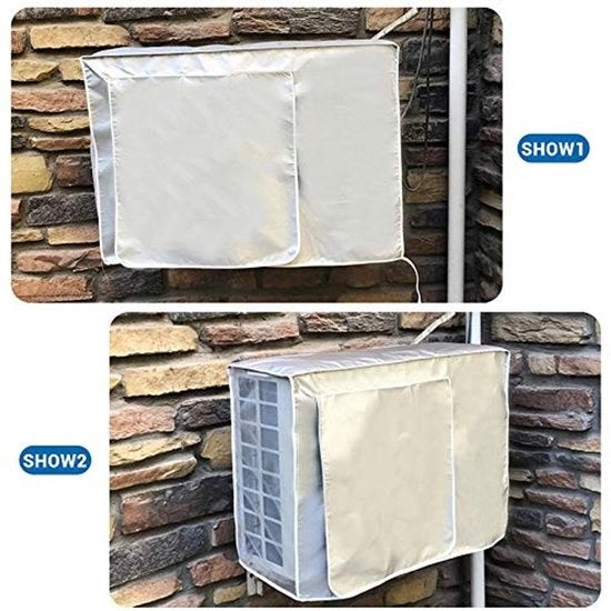 Copri Aircondizionatore Acqua Impermeabile - Telaio Oxford - Protezione Solare - Impermeabile - Resistente al Freddo - 98*40*75 cm - Copertura Aircondizionatore