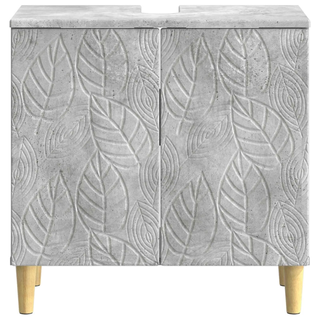 Armadio per Lavabo da Bagno DELFT Grigio Cemento 897008