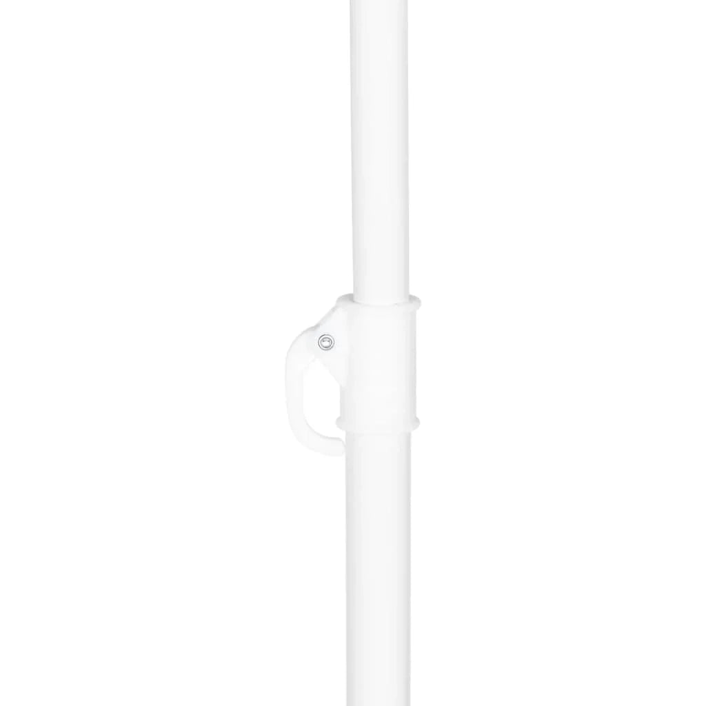 Ombrellone da spiaggia con pannelli laterali 215 cm colore sabbia 02_0008380
