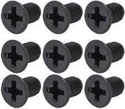 Viti Sfondate 50 Pezzi - Nera Galfanizzata - Legno/Plastica - Testa a Bocca Profonda - Sostituzione Perfetta - Protezione Anticorrosiva