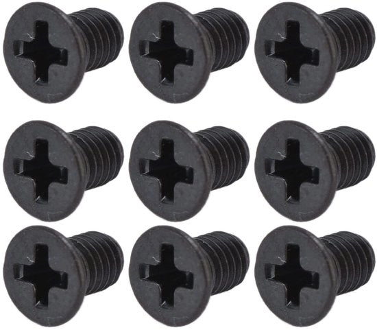 Viti Sfondate 50 Pezzi - Nera Galfanizzata - Legno/Plastica - Testa a Bocca Profonda - Sostituzione Perfetta - Protezione Anticorrosiva