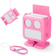 Case in Silicone Proteggente per Yoto Mini - Multifunzionale Spazzola - Manico con Fessura per Carte - Corda per Mano Portatile - Silicone Leggero - Cover per Telefono