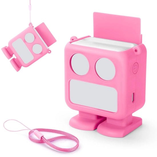 Case in Silicone Proteggente per Yoto Mini - Multifunzionale Spazzola - Manico con Fessura per Carte - Corda per Mano Portatile - Silicone Leggero - Cover per Telefono