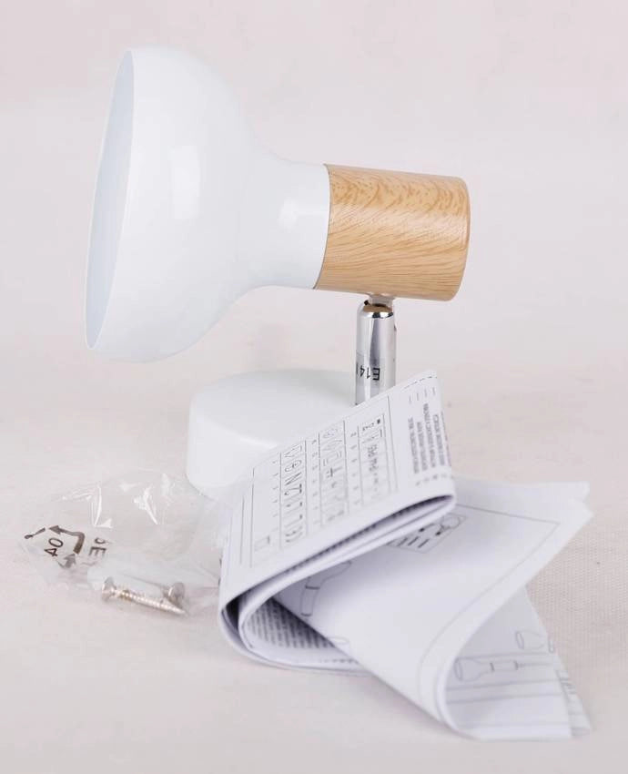 Applique Candellux Puerto 91-62796 bianca legno E14