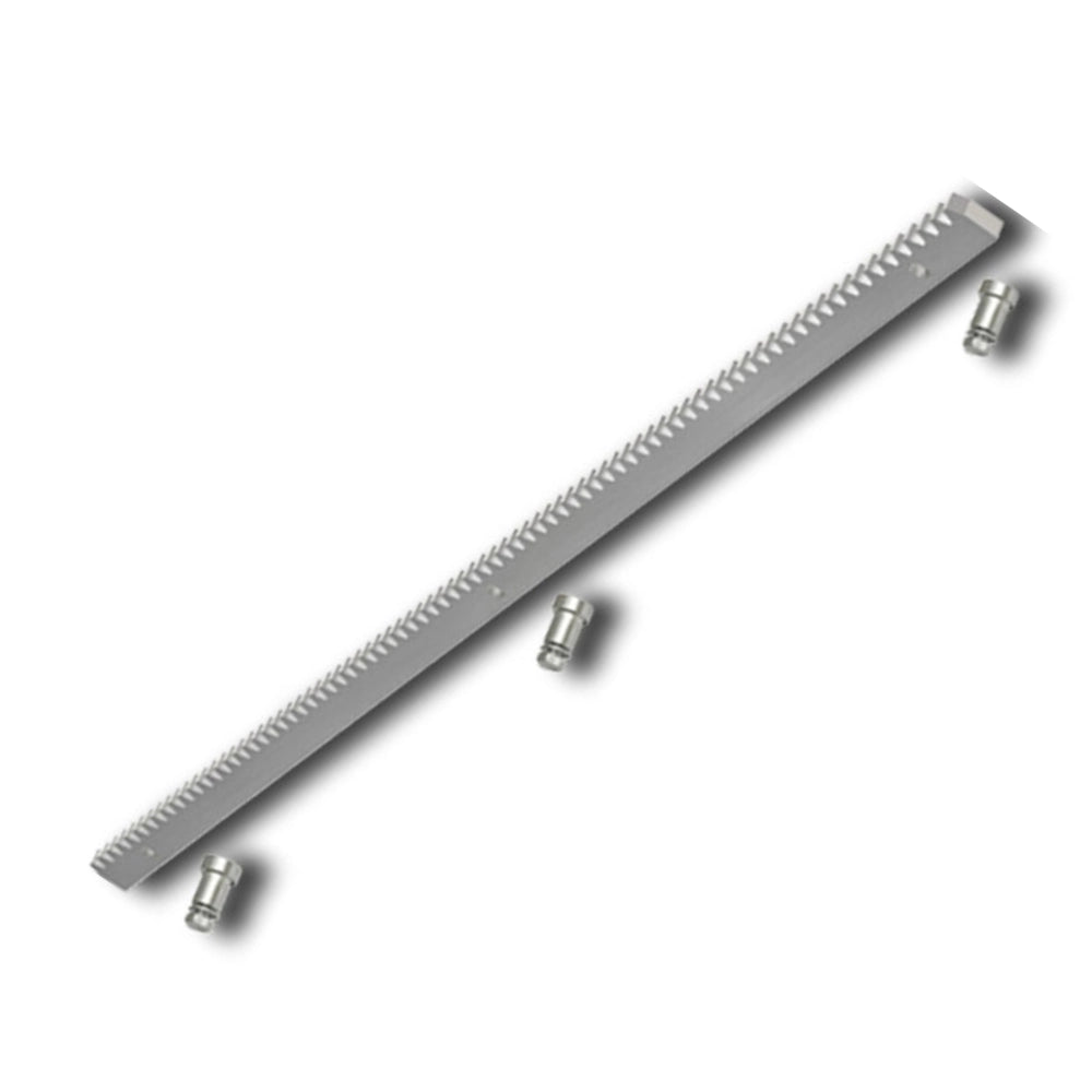 Cremagliera acciaio zincato 30x12 modulo 1 metro cancello scorrevole con bulloni *** numero pezzi 1, confezione 1