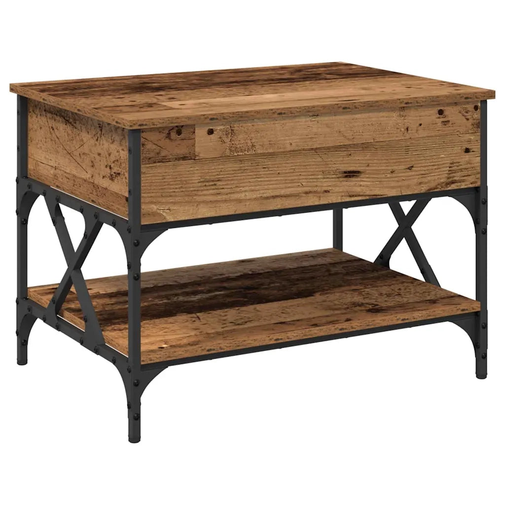 Tavolino da salotto Legno vecchio 70x50x50cm Legno multistrato 883038