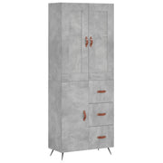 Buffet credenza cassettiera armadio mobile contenitore organizer cucina soggiorno salotto alto 69,5 x 34 x 180 cm legno ingegnerizzato grigio 02_0034542