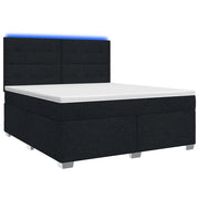 Letto box spring con materasso Nero 140 x 200 cm Tessuto 3454889