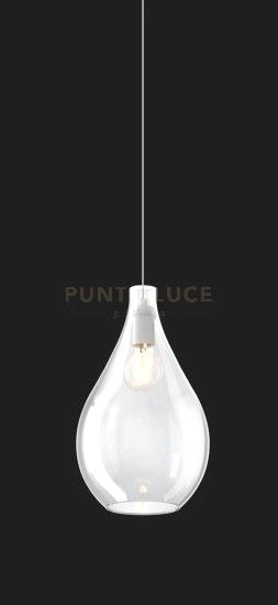 SOSP. OTTONE SAT. 4 LUCI RETTANGOLARE VETRI (2 PICCOLI+2 MEDI) TUTTI TRASPARENTE 1193OS-S4 RPM-TR