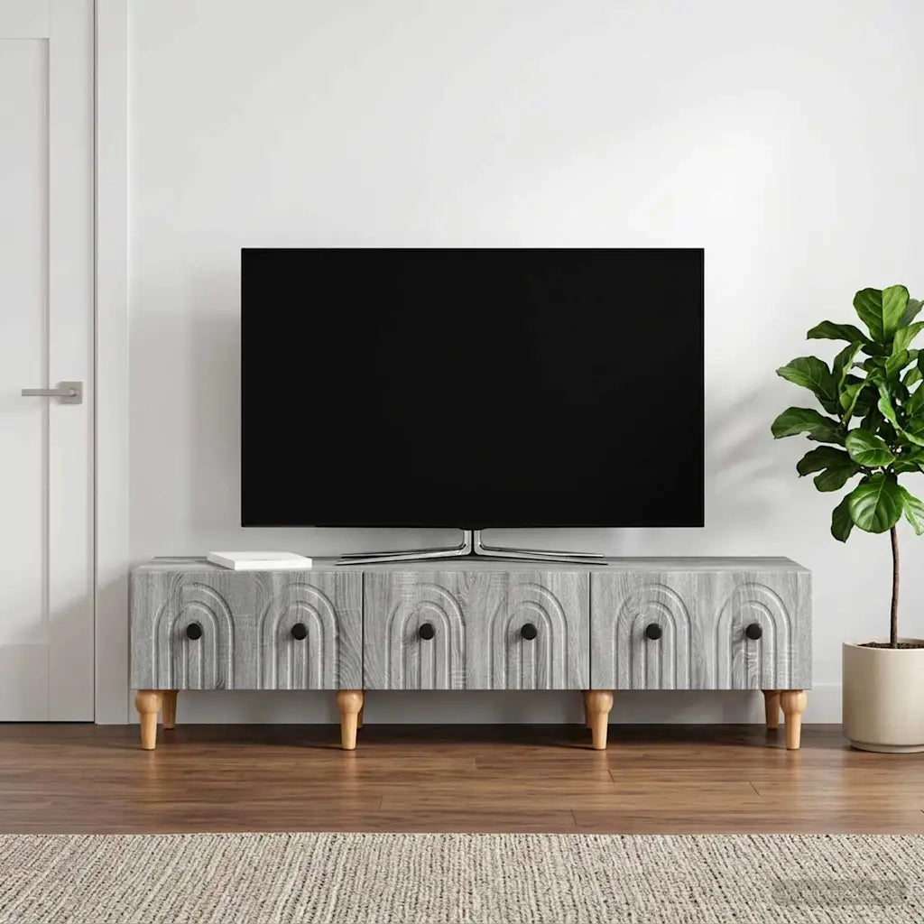 Mobile TV Grigio Sonoma 147 x 34,5 x 30 cm Legno ingegnerizzato 894251