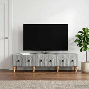 Mobile TV Grigio Sonoma 147 x 34,5 x 30 cm Legno ingegnerizzato 894251