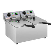 Friggitrice elettrica professionale per ristoranti 2 x 8 litri 230 volt 14_0001793